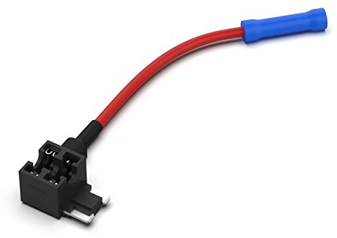 AUPROTEC Sicherungshalter Mini LP für miniOTO Low Profile Sicherungen | 58 V/DC Adapter mit Kabel für Flachstecksicherungen bis 30A