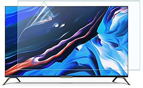 JANEFLY 32-75 Inch Anti Glare Film TV Screen, PET Blue Light Cut Protective Film/Anti Scratch Protection Film, Protect Your Eyes for SHARP, SONY, SAMSUNG, Hisense, LG Etc,65(1429 * 804mm)
