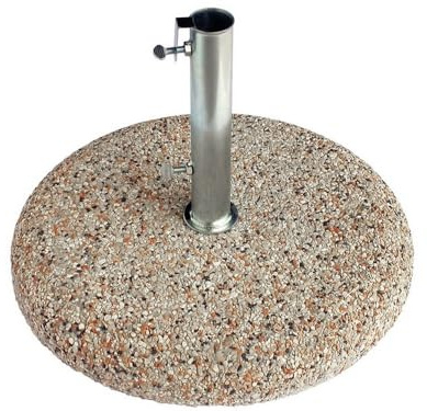 1PEZZO BASE PER OMBRELLONE CON TUBO IN GRANIGLIA Ï cm. 45 kg. 25