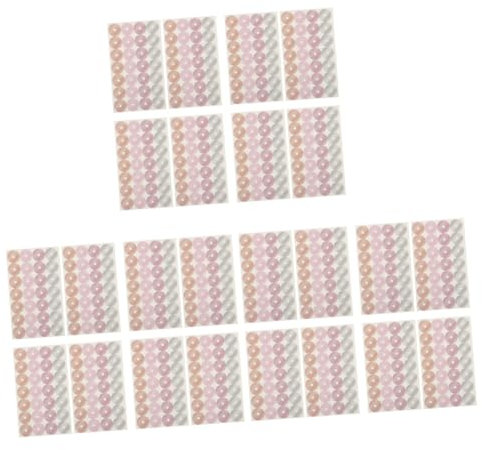 STOBOK 96 Blatt Loseblatt Verstärkungsaufkleber Loseblatt Papieretiketten Dekorative Lochverstärkungsaufkleber Bindemittellochverstärkungsaufkleber Bindemittelringaufkleber