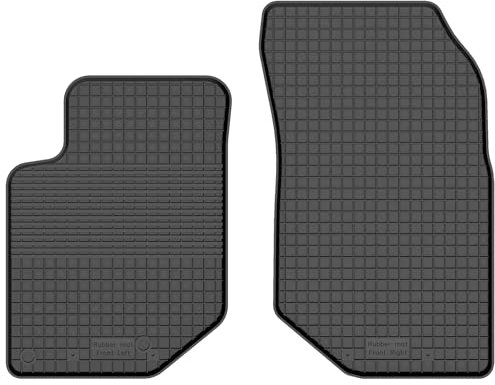Gummimatten Vorne Gummi Fußmatten Satz für Jeep Avenger (ab 2023) - 2-teilig - Hoher Rand 15 mm