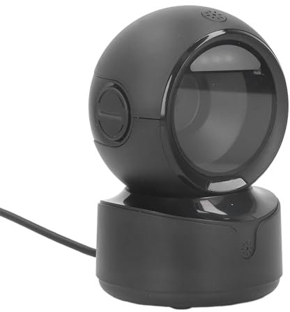 Barcode-Scanner mit Automatischer Erkennung, Desktop-Barcode-Scanner für PC, Supermarkt und Buchhandlung, Plug-and-Play, USB-Kabel, QR-Bildschirmscannen
