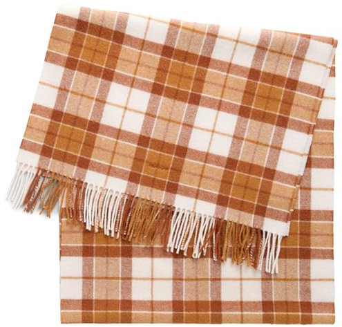 GANT CHECKED WOOL SCARF - ONE