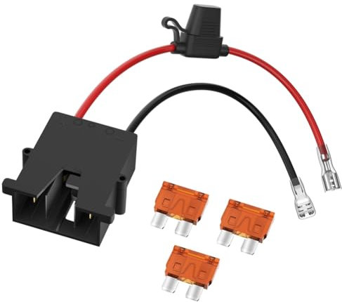 Muuoeou Wire Harness Connector for 12 Volt Price Battery with 12 AWG Wire 3 Replaceable Fuses
