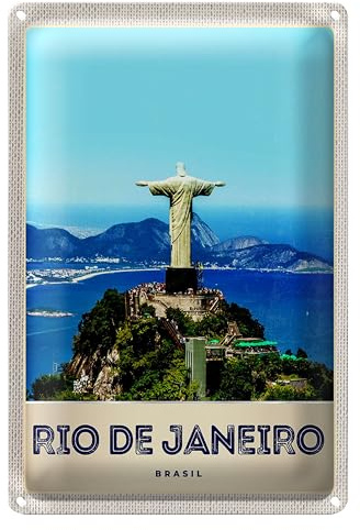 Blechschild | Rio de Janeiro | Brasilien | Dekoration | 20 cm x 30 cm