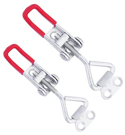 DIYEAH 2stücke Teiliges Toggle Latch Clamp Aus Robustem Eisen Verstellbarer Schnellverschluss Für Türen Schränke Kisten Montage Mit Seitenspannhebel Für Heim Büro Und Werkstatt
