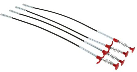 Veemoon 4pcs Flexible Grabber Tool Drain Remover Cleaning Hook Multifunctional Pipeline Dredge Tool for Kitchen and Bathroom Sink Unblocker
