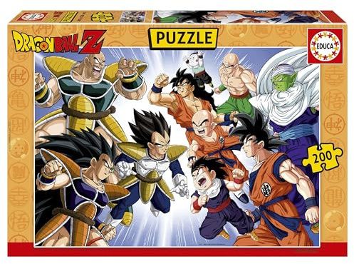 Educa - Kinderpuzzle mit 200 Teilen für Kinder | Dragon Ball DBZ | Maße: 40 x 28 cm | Ab 3 Jahren (20416)