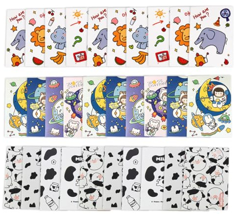 30 Pezzi Mini Quaderno, Block Notes Tascabile,Tascabile Piccolo Blocchetti per Scuola,Fare una Lista, Promemoria Quotidiani-A