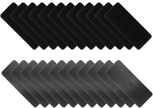 MUSISALY 18 Paar Auto Fußmattenaufkleber Vliesstoff 80x32mm Unsichtbar Hitzebeständig rutschfest Für Autoteppichbefestigung Innenraum