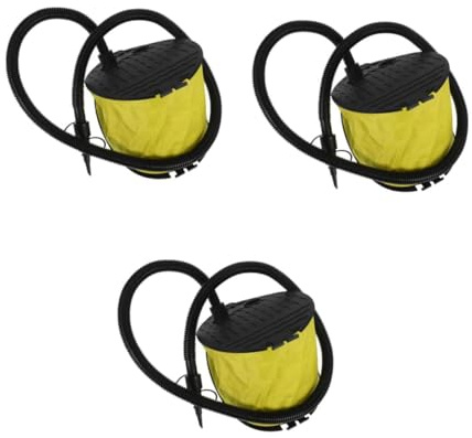 Cabilock 3 Stück Fusspumpe Blasebalg Adapter Fußbetriebene Luftpumpe für Luftmatratze Luftbett Kajakboot Camping Outdoor Kompakt Robust Schnell Aufblasen und Entleeren