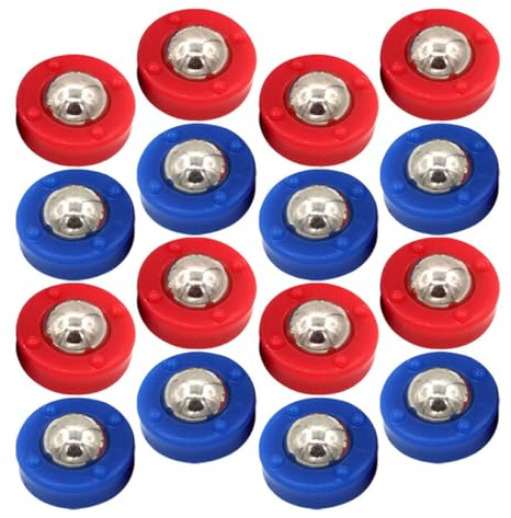 Hohopeti 20 Piezas de Accesorios para Juego de Tejo de Mesa Rodillos Mini para Tablero de Tejo Colores Azul y Rojo Repuestos en Interiores