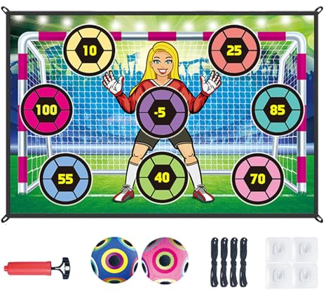 Set da gioco con pallone da calcio - Sparatutto in giardino per bambini, giocattoli per il lancio della porta, attrezzatura da gioco interattiva | Per ragazze e ragazzi tre agli otto anni Gico di