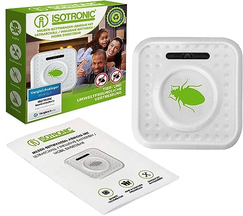 ISOTRONIC Insektenschutz Milbenschutz Milbenabwehr batteriebetrieben Insektenabwehr gegen Bettwanzen und Milben (1)