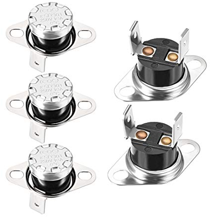 sourcing map 5 Stücke Temperaturschalter Thermostat Normalerweise offen 90°C 10A N.O de