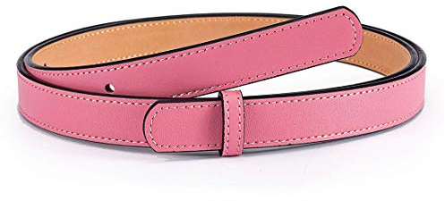 Vatee's Ersatzgürtel aus echtem Leder für Damen ohne Schnalle, Kleidergürtel, breit, 29 mm/20 mm, 201yn: pink, EU90: 105cm(fit waist 30-33) wide 2.0cm