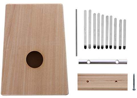 Kalimba Thumb Piano 10 Keys Mbira 10 Tone Finger Piano DIY Kit African Musical Instrument for Beginners Adult Hand Painting Supplies