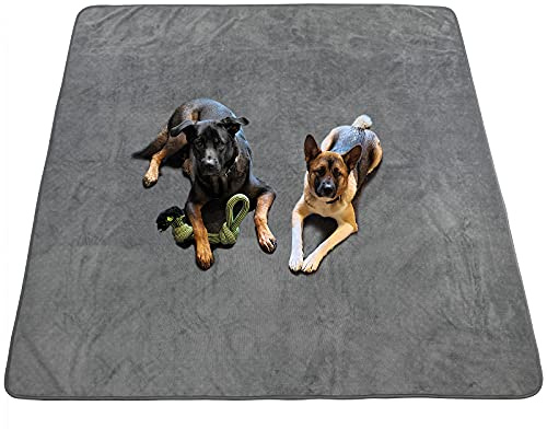 Dog Pee Pad Washable Extra Large, Instant Absorb Thicker Training Pads Non-Slip Pet Playpen Mat, Waterproof Reusable Floor Mat Ideal for Puppy Senior Dog Whelping Incontinence Housebreaking 65x48 Inch
