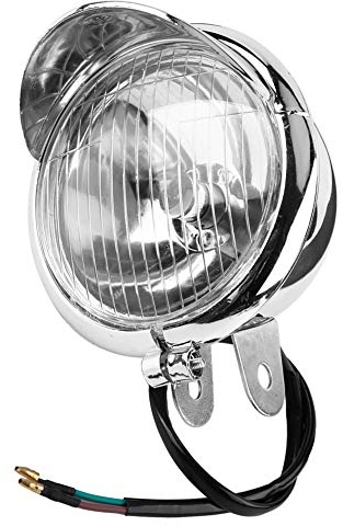Soapow Motorrad Scheinwerfer Universal Motorrad Scheinwerfer DC 12V Retro Nebelscheinwerfer Scheinwerfer Lampe