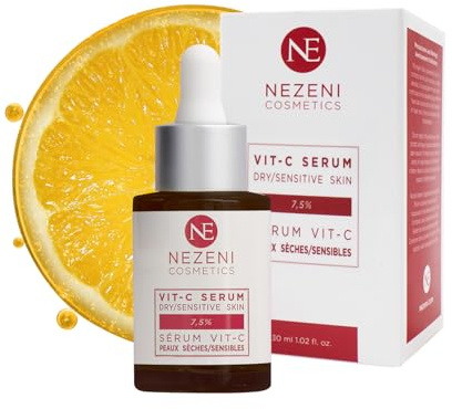 Sérum Facial 7,5% VITAMINA C con Ácido Hialurónico + Niacinamida – 9 principios activos - BAJO CONSERVANTES 2 años caducidad cerrado