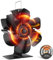Hanaoyo Stove Top Fan - 6 Blade Log Burner Fan, Wood/Fireplace, Silent Operation