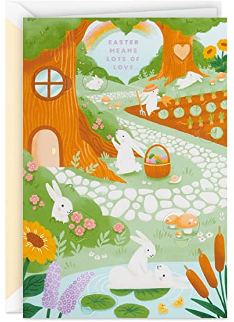 Hallmark Signature Easter Card for Kids (Lift the Flap Easter Egg Hunt)