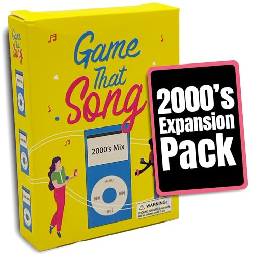 Game That Song 2000's Mix Expansion - 50 New Cards - Music Card Game for Family, Adults, and Teens. Hilarious, Addictive, and Competitive Fun for Game Nights!