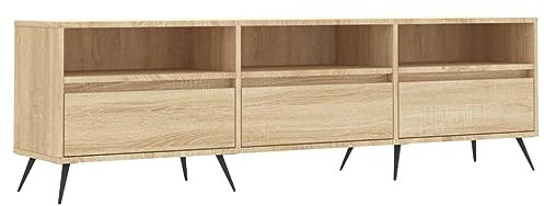 vidaXL Mobile Porta TV Rovere Sonoma 150x30x44,5 cm Legno Multistrato, Supporto TV, Mobile HiFi, consolle TV, credenza TV