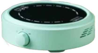 Mini cuisinière électrique – Plaque chauffante portable de 17 cm, cuisinière électrique en céramique de 800 W pour faire bouillir de l'eau, préparer du thé et du café, 110 V/220 V,Green