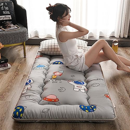 LBLFEBD Japanische Bodenmatratze, Futonmatratze für Erwachsene, Rollmatratze, tragbare Tatamimatte, Dicke Schlafmatratze für den Boden, Faltbare Matratze, Gästebett, Schlafsaal, Camping, Auto