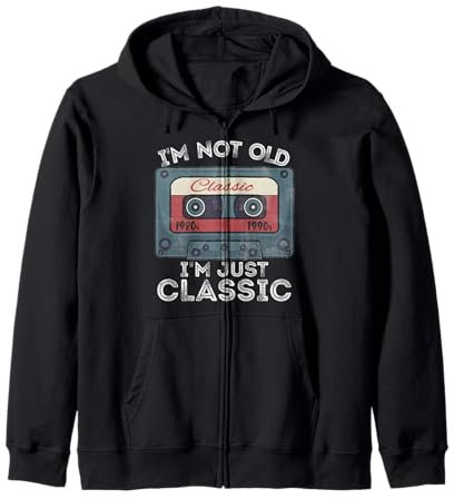I'm Not Old I'm Classic Funny Music Cassette Tapes 80s 90s Kapuzenjacke