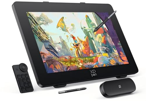 XPPen Artist Pro 24 Gen2 4K Tableta Gráfica con Pantalla UHD con 2 Lápices de 16K Niveles de Presión, Tableta Dibujo Digital Profesional 99% sRGB con Soporte Ajustable y Mini Teclado