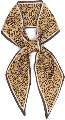 FonVan Seidenschal Seide Haarschal für Damen, Halstücher, Bandana, Satin Schal Kopftuch, Halstücher für Handtaschen, Handtaschen-Zubehör, Seidentücher Scarf