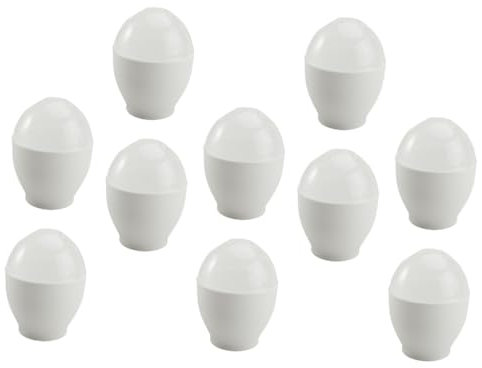 CIYODO 10 Pezzi Vaporiera Per Uova Al Microonde Ciotola Per Cuocere Uova A Vapore Portauova Per Forno A Microonde Casa E Ristorante
