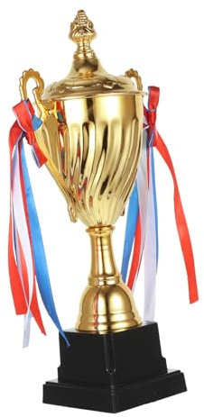 GALPADA 1pezzi Coppa Metallo Base Plastica Premio Competitivo per Tornei Scolastici Basketball e Quiz Concorso Primaria Onore e Riconoscimento Giovani Campioni
