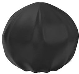 1 x Grillabdeckung, 50 x 45 cm, wasserdicht, rund, Grillabdeckung (schwarz)