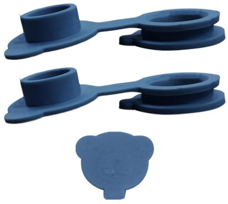 Badewanne Stopper Für Babywanne, Durchlaufsicheres Silikon -Badewannenstopfen, Wiederverwendbarer Badestopf Stopper Für Die Wanne, 2 Packungsbären -Form, Verformungsbeständige Abflussschutz