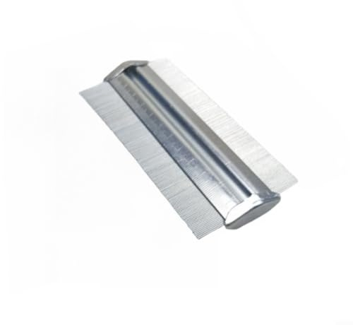 Regla de perfil ABS para medidor de contorno de 5 y 6 pulgadas con agujas de alambre de acero para trazado de formas irregulares en carpintería, manualidades y proyectos de bricolaje, herramienta de