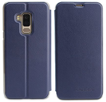 TuToy Flip Stand Stoßfest Pu Lederschutz Hülle Für Bluboo S8-Blau