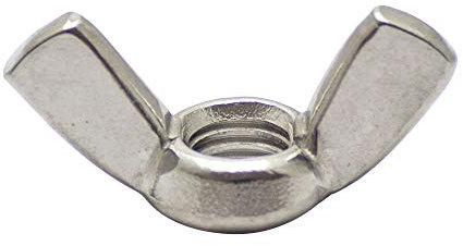 D´s Items | Flügelmuttern - M12 - ähnl. DIN 315 - Edelstahl A2 - [200 Stück] - | Geflügelte Muttern mit kantigen Flügeln | Amerikanische Form V2A