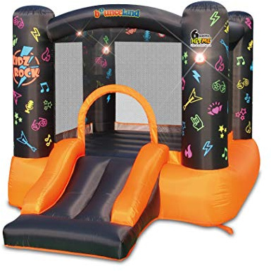Kidz Rock Bounce House with Lights and Inflatable Sound Interaction