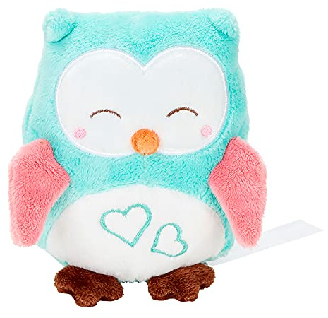 Minifeet Knister Eule - Kuscheltier Plüschtier Stofftier Spielzeug - kuschelig weich mit Knistereffekt - Geschenk für Eltern Baby Mädchen Junge Geburt Geburstag Taufe | Höhe: 12 cm