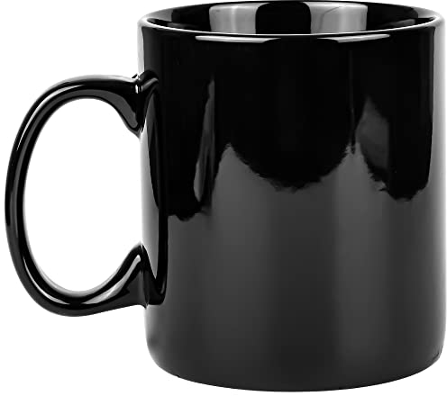 CAILIDE 29oz Extra Large Ceramic Coffee Mug with Handle for Office and Home (Black)