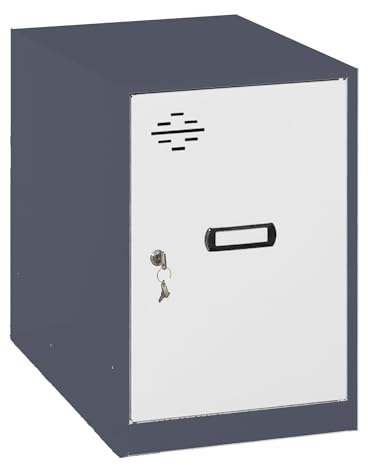 SimonRack Låsskåp, Metall, Antracit/Vit, 475x300x500