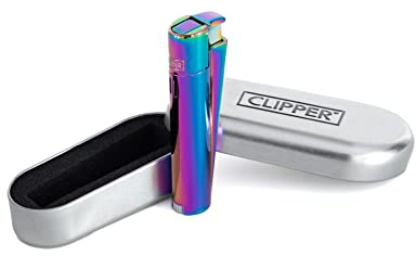 Clipper Metall Jet ICY Feuerzeug Jet Flamme aus Metall zum nachfüllen