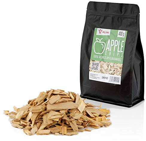 BBQ-TORO Smoker Chips al melo | Trucioli per affumicatura al Legno di melo, Trucioli per Grill a Gas, Smoker, BBQ (400.0)