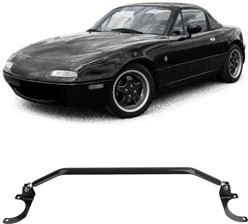 Aluminium Domstrebe Schwarz vorne 3tlg verstellb für Mazda MX-5 NA NB 1989-2000