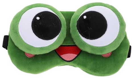 SOLUSTRE 1stk Schlafmaske Plüschauge Nacht- Augenmasken Blindfolder Schattieren Maske Für Mit Verbundenen Augen Schlafen Frosch Schlaf Augenbedeckung Sch? Schutz Heiß Und Kalt Kind Gel