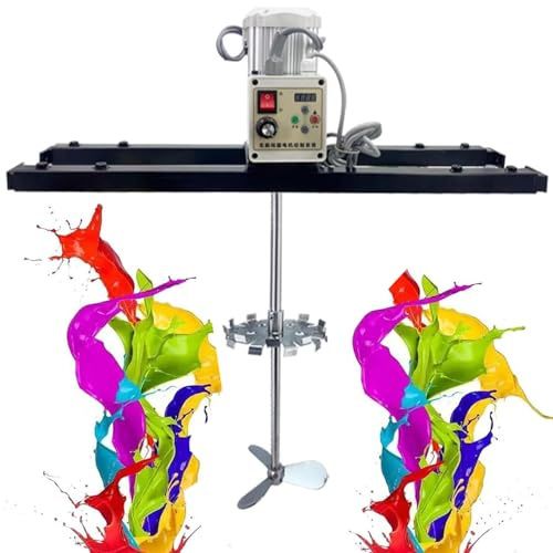 DDZJTPP 2100W Elektrische Tankmischermaschine, IBC-Farbmischer, Rührwerk Mit Stützaufhängung, Klappbarer Propeller, Teleskopbereich 72–120 cm, Für Tintenlöser-Rührwerk,B