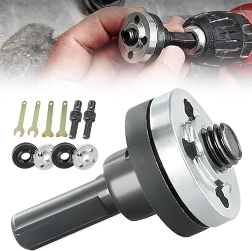 2er-Set, Verbindungsstangen-Set for Winkelschleifer for elektrische Bohrmaschinen, multifunktionaler, verstellbarer Rotationstreiber, Schneidwellen-Zubehör, Bohrwinkelschleifer-Adapter for Trennscheib